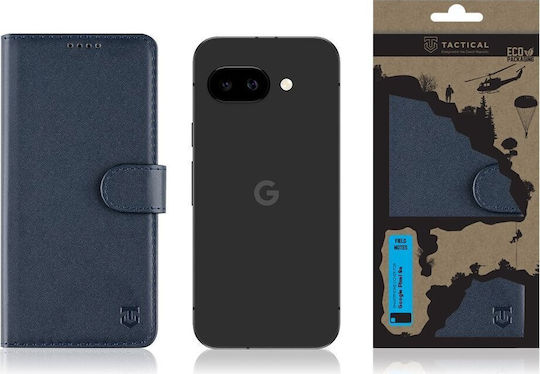 Tactical Field Notes Umschlag Rückseite Leder / Kunststoff Blau (Google Pixel 9a)