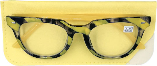 Optosquad Lesebrille +1.00 in Gelb Farbe OPT6525-3