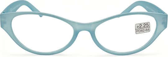 Optosquad Damen Lesebrille +2.75 in Hellblau Farbe OPT7525-5