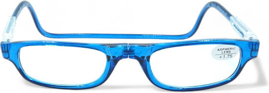 Optosquad Lesebrille +1.75 mit Magnet in Blau Farbe A0081