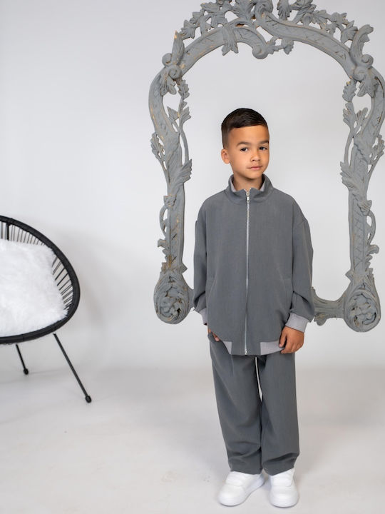 Costum pentru copii Iarnă 2buc Grey