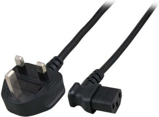 Microconnect Type G (UK) - IEC C13 Cable 2m Black (PE090420A)