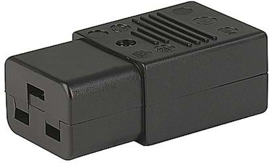 PremiumCord IEC C19 / Schuko - IEC C19 / Schuko Cable Μαύρο