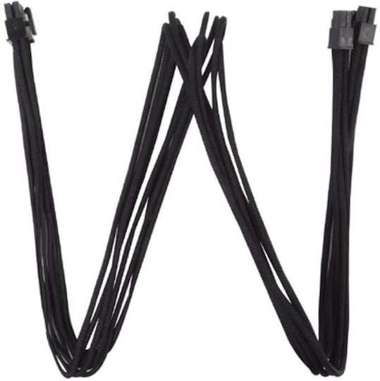Silverstone PP06B-EPS55 8-Pin EPS - 4 Pin EPS Cable 0.55m Μαύρο SST-PP06B-EPS55