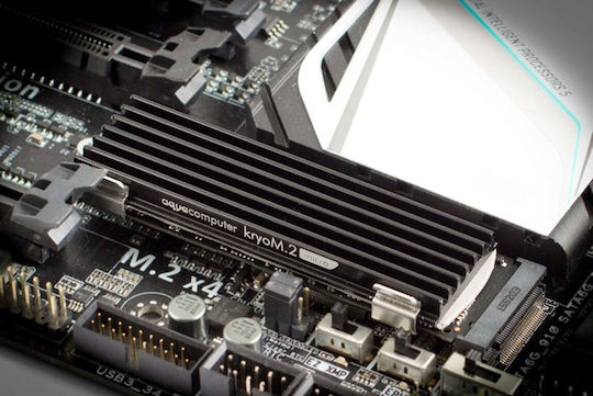 Aqua Computer kryoM.2 micro passive heat sink Охлаждане на M.2 SSD Прозрачен