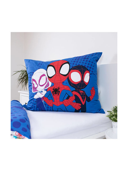 Halantex Set Kids Duvet Cover Single with Pillowcase Cotton Blue 140x200cm
