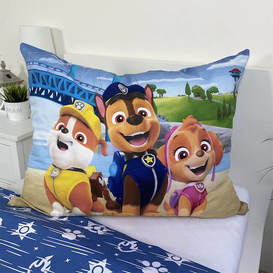 Halantex Set Kids Duvet Cover Single with Pillowcase Cotton Blue 140x200cm