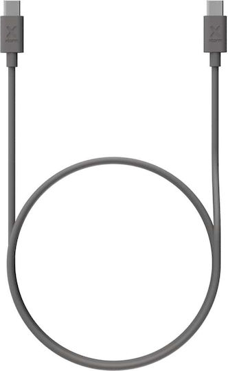 Xtorm USB 2.0 Cable USB-C male - USB-C 100W PD Γκρι 1m 100348