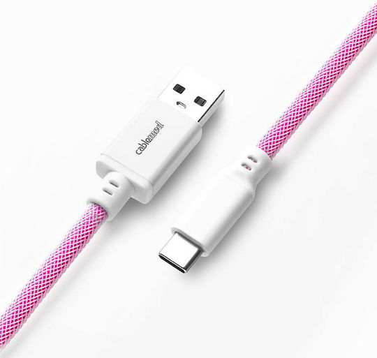 Cablemod Spirale USB 2.0 Kabel USB-C männlich - USB-A Rot 1.5m (CM-CKCA-CW-IW150IW-R)