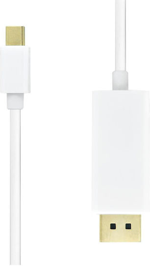 ProXtend Cablu Video USB-C Masculin - DisplayPort Alb 0.5m JAB-6988711