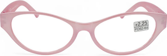 Optosquad Damen Lesebrille +4.00 in Rosa Farbe OPT7525-3