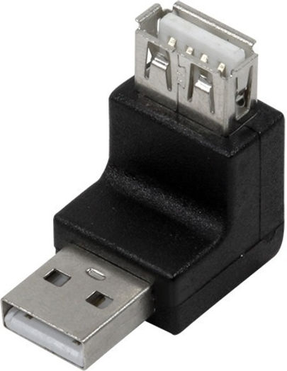 LogiLink AU0027 Конвертор USB-A мъжки към USB-A женски Черен 1бр