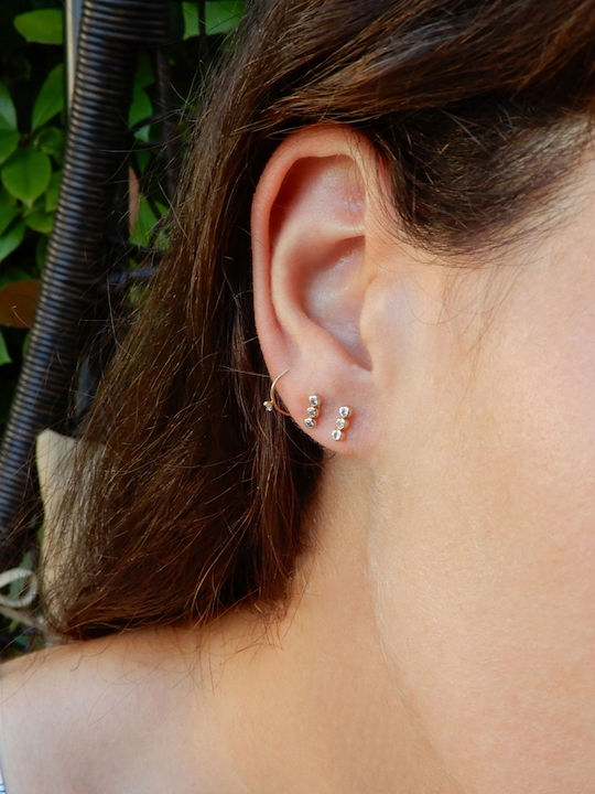 Polytimo Earrings made of Gold 9K with Stones