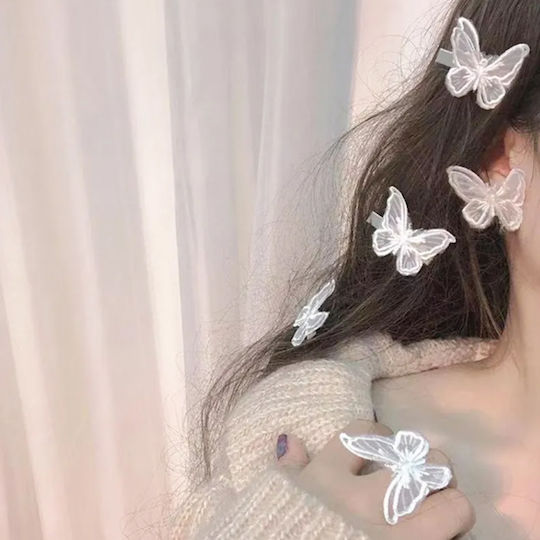 Комплект 4 Кокалчета За Коса С Пеперуда Mariposa