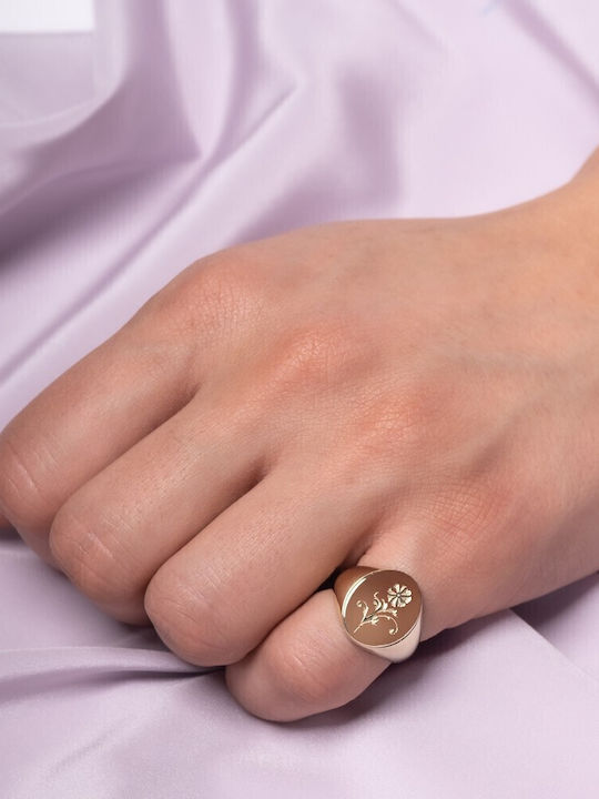 Lunaorocreations Damen Chevalier Ring 14K Gold