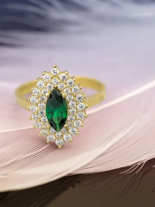 Femeie Inel cu Zirconiu din Aur 14K