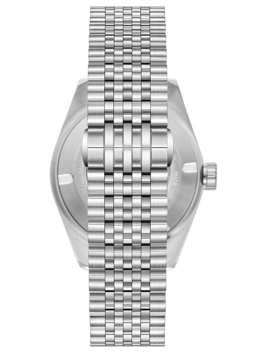 Quantum Adrenaline Men's Watch Chronograph Battery with Silver Metal Bracelet
