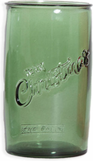 Nef-Nef Homeware Christmas Collection Ornament de masă de Crăciun Pahar De sticlă Verde