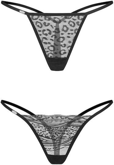 Αισθησιακό Στρινγκ 2 Τεμαχίων Obsessive Clara Thong 2 Pack Ean 5901688267509