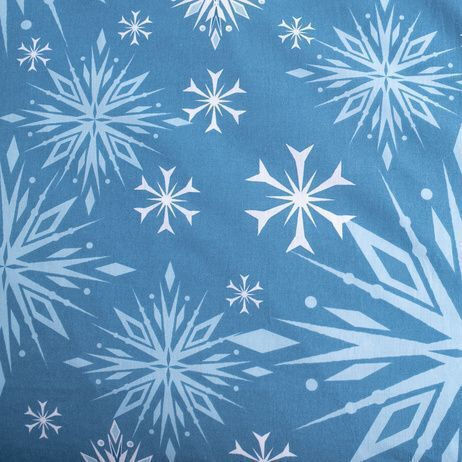 Halantex Set Kinderbettbezug Einzel mit Kissenbezug Baumwolle White Snowflake 140x200cm
