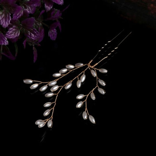 Hair Pin Gold Or Silver Pearls Bride Bridesmaid Tarna