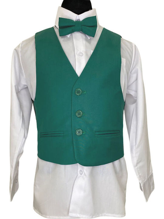 Costum Pentru Copii Iarnă 2 Bucăți Verde