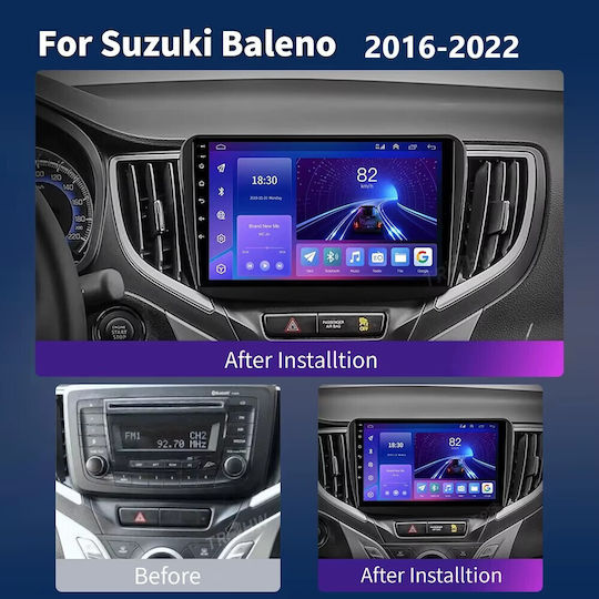 Ηχοσύστημα Αυτοκινήτου για Suzuki Baleno 2016-2022 (Bluetooth/USB/WiFi/GPS/Apple-Carplay/Android-Auto) με Οθόνη Αφής 9"