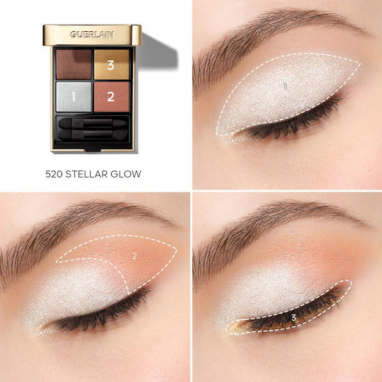 Guerlain Παλέτα με Σκιές Ματιών σε Στερεή Μορφή 520 Stellar Glow 6gr