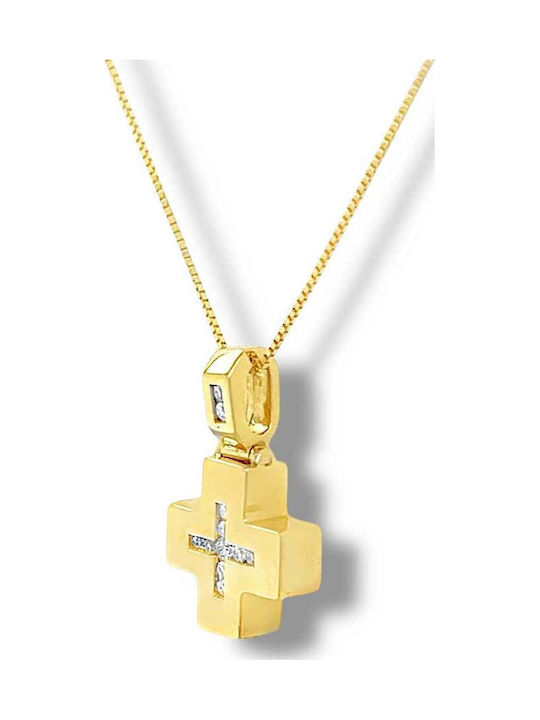Xryseio Women's Gold Cross 18K