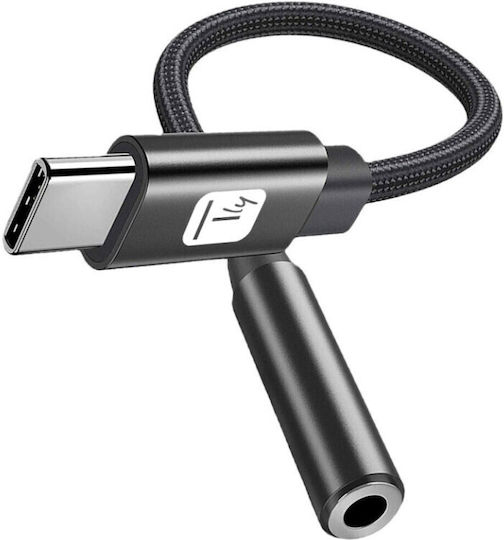 Techly Usbc-dac24j Μετατροπέας USB-C male σε 3.5mm female 1τμχ
