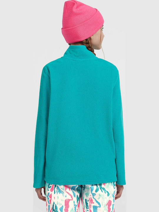 Fleece Kids Sweatshirt Turquoise