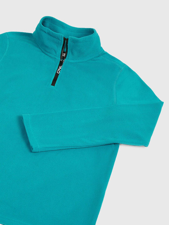 Fleece Kids Sweatshirt Turquoise