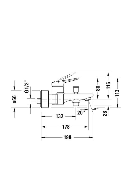 Duravit Mixing Bathtub Shower Faucet Bronze Duravit Mixing Bathtub Shower Faucet Bronze