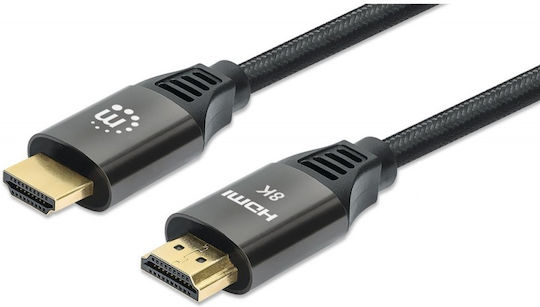 Manhattan Cable HDMI male - HDMI male 3m Μαύρο
