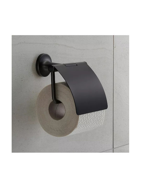 Duravit Επιτοίχια Χαρτοθήκη Μεταλλική Μαύρη