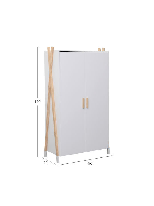 Set de Dormitor pentru Copii Alb 4buc