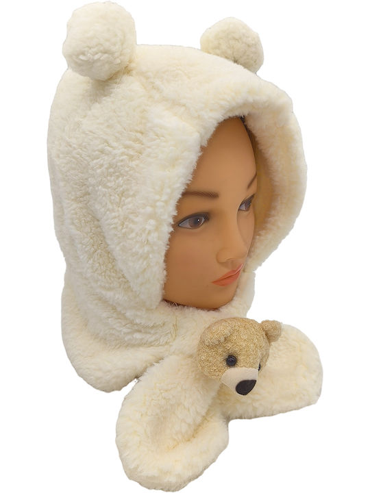 Kids Beanie Fur White