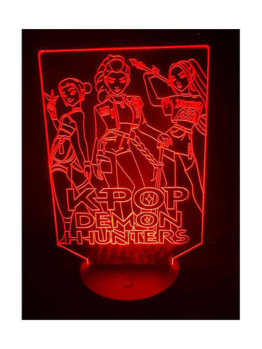 Παιδικό Διακοσμητικό Φωτιστικό K-pop Demon Hunters Πράσινο 19x11cm
