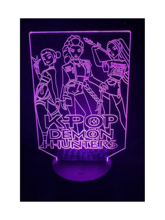Παιδικό Διακοσμητικό Φωτιστικό K-pop Demon Hunters Πράσινο 19x11cm