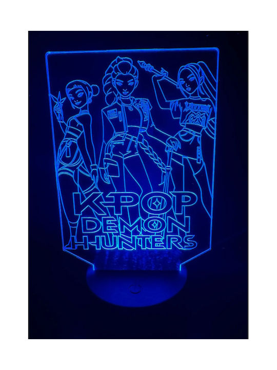 Παιδικό Διακοσμητικό Φωτιστικό K-pop Demon Hunters Πράσινο 19x11cm