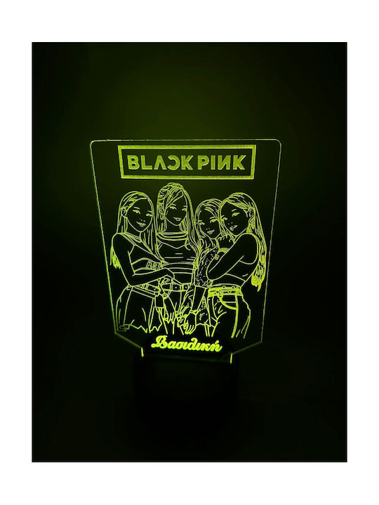 Παιδικό Διακοσμητικό Φωτιστικό Blackpink Μωβ 20x12cm
