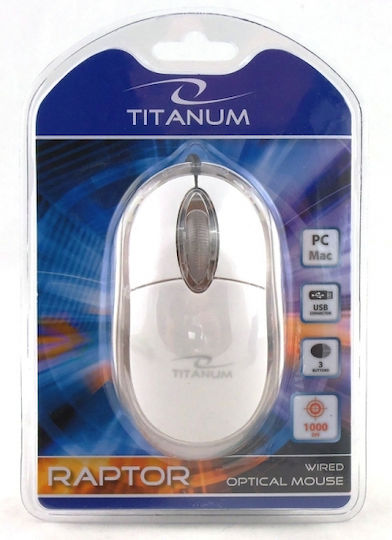 Esperanza Titanum TM102 Wired Mouse White