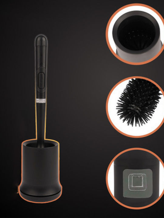 Ceramic Toilet Brush Black