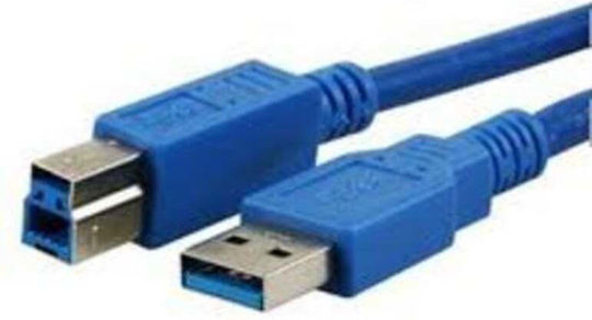 MediaRange 5m USB 3.0 Cable A-Male to B-Male Blue (MRCS150)