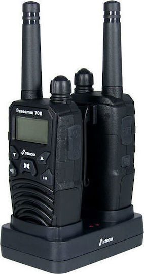 Stabo Freecomm 700 Case Set Walkie Talkie με Μονόχρωμη Οθόνη Σετ 2τμχ