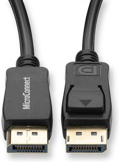 Microconnect Cable DisplayPort male - DisplayPort male 1.8m Μαύρο (DP-MMG-180)