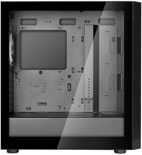 Silverstone Fara 514X Gaming Midi Tower Κουτί Υπολογιστή με Πλαϊνό Παράθυρο Μαύρο