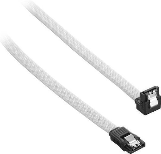 Cablemod Cable Sata Angled Male To Male 60cm White Cm-cab-rsat-n60kw-r
