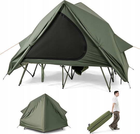 Costway Camping Tent Green for 2 People 204x128x105cm