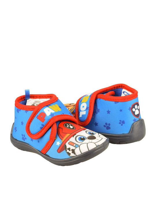 Kinderhausschuhe Stiefel Blau